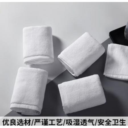 小方巾  全力  30*30純棉四方小白毛巾 50g加密 訂繩