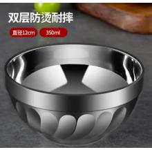 餐碗   美廚  304不銹鋼碗12CM 雙層隔熱 MCWA-094