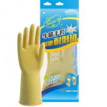 美麗雅 橡膠手套 家用橡膠洗碗手套 家務(wù)清潔牛筋手套 商用保潔防污手套