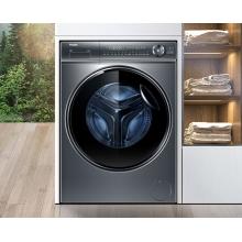 海爾（Haier）洗衣機直驅精華洗滾筒全自動家用 10公斤525超大筒徑超薄平嵌一鍵智洗 光等離子除菌高清晶彩屏