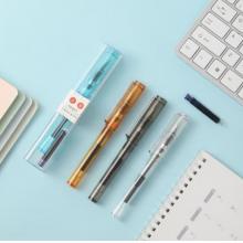 晨光（M&G） AFPY8801可換墨囊鋼筆吸墨器鋼筆學生練字鋼筆盒裝0.38mm 明尖 顏色隨機 單支裝