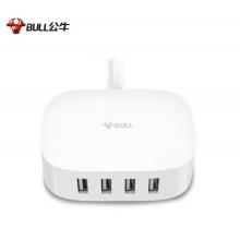 公牛（BULL） 魔方USB 插座/新國標(biāo)插線板/插排/排插 【4USB口充電盒 全長1.5米】GN-U2000