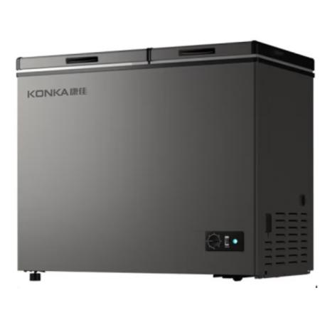 康佳(KONKA) 220升 大容量家用商用冰柜 雙箱雙溫冷柜 頂開門 一級(jí)能效 冷藏冷凍臥式冰箱 BCD-220DZP