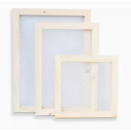 造紙框	meyao 6寸松木雙聯(lián)造紙框 傳統(tǒng)手工diy