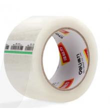 得力 高品質(zhì)透明封箱膠帶打包寬膠帶 60mm*100y*45μm(91.4m/卷) 6卷裝 辦公用品 30333