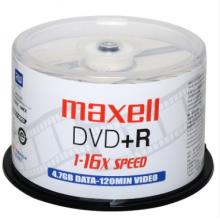 麥克賽爾（maxell）DVD R光盤 刻錄光盤 光碟 空白光盤 16速4.7G 影音系列桶裝50片