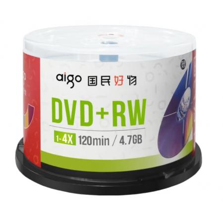 愛國者 DVD+RW空白光盤/刻錄盤 1-4速4.7GB 臺產(chǎn) 桶裝50片 可擦寫 可重復(fù)刻錄