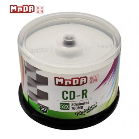 銘大金碟 CD-R 52速 檔案級(jí) 光盤/刻錄盤 50片桶裝 空白光盤