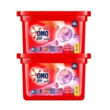 奧妙（OMO）洗衣凝珠三合一持久留香抑菌潔凈護(hù)色去味洗衣洗衣球盒裝家庭裝 3效合1淡雅櫻花 10.5克 36顆裝