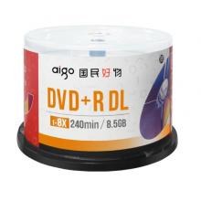 愛國者DVD+R DL 空白光盤/刻錄盤 8速8.5GB 臺產(chǎn) 桶裝50片