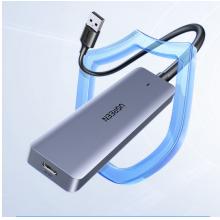 綠聯(lián) USB3.0分線器擴(kuò)展塢 高速4口集線器HUB拓展塢 筆記本電腦一拖多轉(zhuǎn)換器轉(zhuǎn)接頭延長(zhǎng)線 Type-C供電