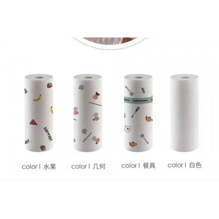 萌念懶人抹布干濕兩用家用清潔用品廚房用紙專用紙巾一次性洗碗布吸水 4卷大號印花【升級加厚】800片 干濕兩用