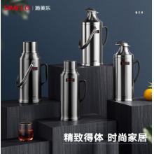 SIMELO精鋼保溫壺玻璃內膽保溫瓶熱水瓶暖壺學生宿舍開水瓶3.2L亮光鴨嘴