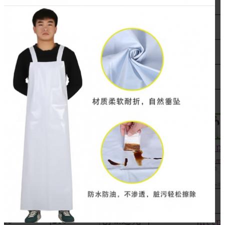 圍裙	冰禹PVC白色   