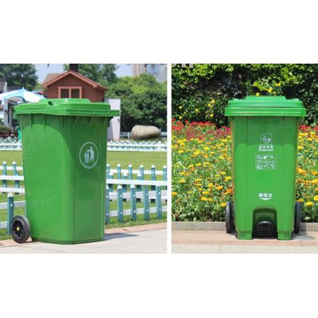 分類垃圾桶  海斯迪克	腳踏240L  廚余