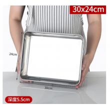 不銹鋼方盤  meyao	30*25*4.8cm不銹鋼