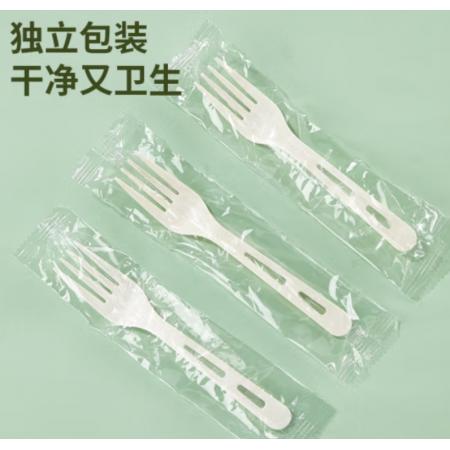 一次性叉子SHUANG 	50只獨(dú)立裝可降解