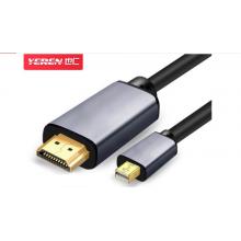 HDMI線	也仁Mini DP轉(zhuǎn)HDMI2.0 轉(zhuǎn)換線 5米