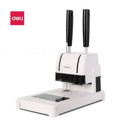 得力3888財(cái)務(wù)憑證裝訂機(jī)(淺灰)