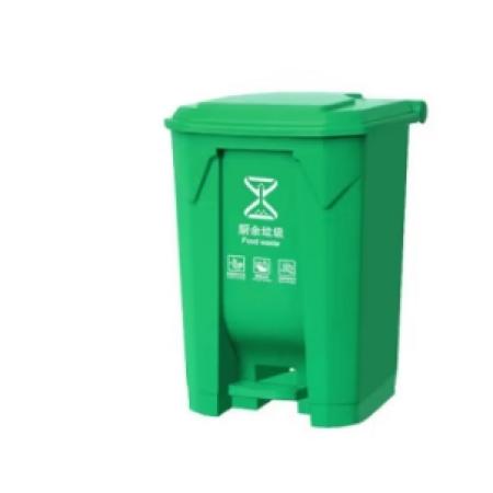 木野村 垃圾桶/腳踏分類垃圾桶50升綠色