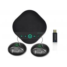 生華視通  SH-M16視頻會(huì)議全向麥克風(fēng) USB2.4G無(wú)線藍(lán)牙一拖二擴(kuò)展麥揚(yáng)聲器 M16WEX 12米拾音半徑（2.4G無(wú)線一拖二）