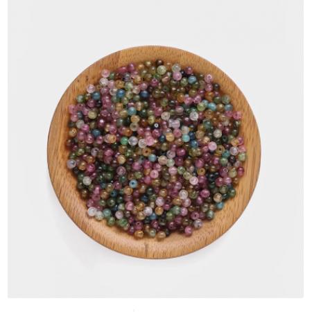天然碧璽散珠	約3mm150顆