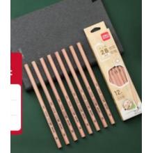 得力S909-2B書寫鉛筆（原木色