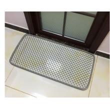 大門口鋼絲腳墊 家用鋼絲墊防滑刮泥墊鐵絲地墊金屬網(wǎng)入戶門口的 加粗-彈簧邊密度2厘米 45*90cm