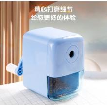 得力(deli)學生可自動進筆手搖卷筆刀削筆機/鉛筆削筆器/削筆刀/轉筆刀 學生文具 開學考試禮物藍色