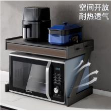廚房微波爐置物架帶抽屜調(diào)料電器收納架烤箱臺面雙層置物架 556寬標(biāo)準(zhǔn)款 (送藤筐+洗米器)