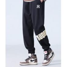 安踏 休閑褲男女款美式痞帥簡約百搭字母束腳褲休閑運(yùn)動(dòng)褲子男 黑色（NE01） M（建議95-120斤）