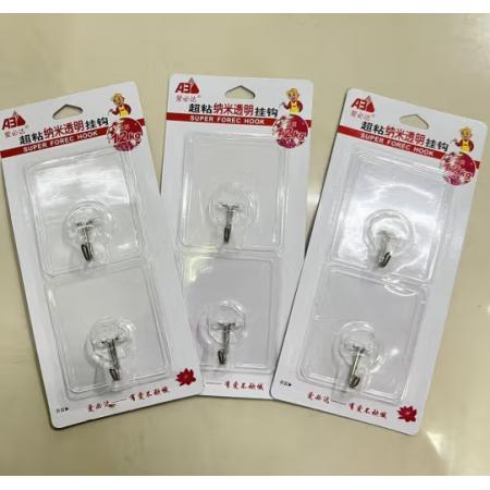 粘鉤	愛必達(dá)透明2個(gè)裝