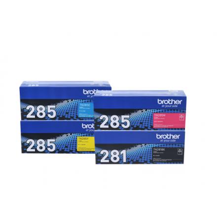 兄弟（brother）原裝TN-281BK/285CMY 墨粉盒四色套裝