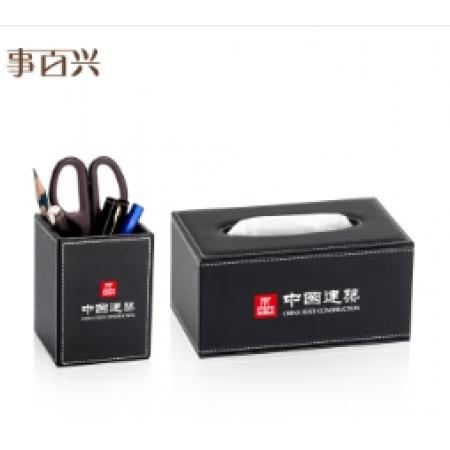 皮革紙巾盒 事百興 13.3cm*13.3cm*8.3cm