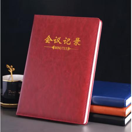 會議記錄本 申士B5/18K 酒紅色 9018