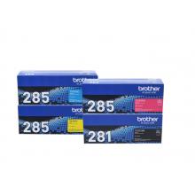 兄弟（brother）原裝TN-281BK/285CMY 墨粉盒四色套裝