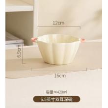 餐碗	美廚 6.25英寸雙耳陶瓷面碗