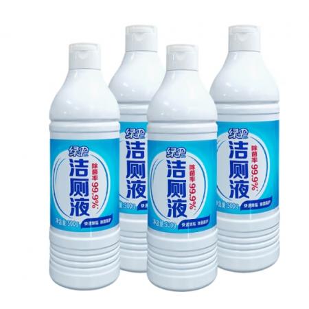 綠傘潔廁液 馬桶潔廁靈 強(qiáng)力除垢除菌99.9% 500g*4瓶 