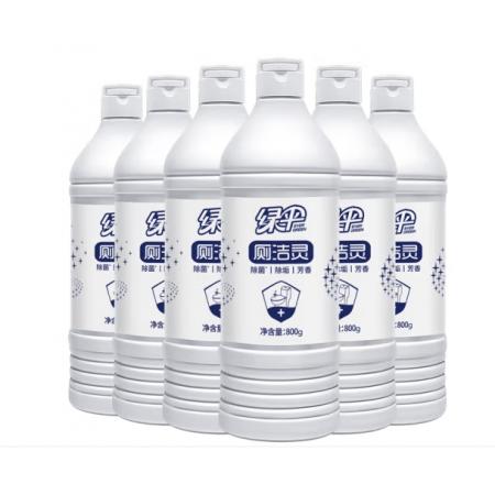 綠傘潔廁靈 衛(wèi)生間廁所馬桶清潔劑 除垢芳香除菌 800g×15瓶整箱 