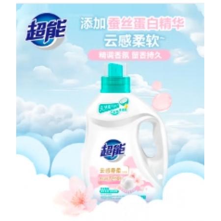 超能云感香柔洗衣液 依蘭&茉莉香 1kg*1瓶 低泡易漂 快洗