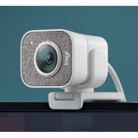 羅技（Logitech）StreamCam高清直播攝像頭 電腦筆記本視頻通話攝像頭 網(wǎng)課會(huì)議教學(xué)攝像頭 面部追蹤 白色