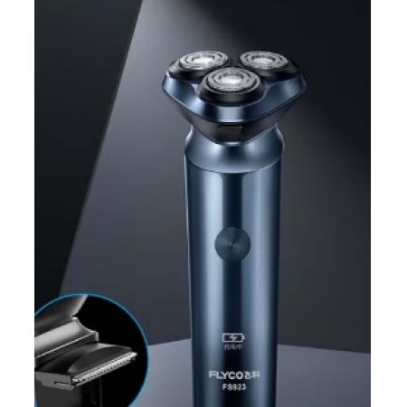 飛科（FLYCO）男士智能剃須刀旋轉(zhuǎn)式電動(dòng)刮胡刀剃胡須刀便攜款全身水洗三刀頭生日節(jié)日禮物送男友送父親FS923