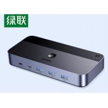 電腦切換器	綠聯(lián)KVM 4K60Hz HDMI2.0視頻切屏器