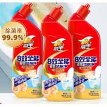 威王 潔廁靈8效全能廁所清潔劑馬桶去味除菌500g*3瓶