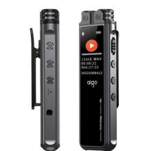 愛國者aigo錄音筆R2210C 32G專業(yè)錄音設(shè)備高清降噪長時錄音學習商務(wù)會議培訓采訪錄音器MP3播放器 黑