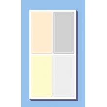 不干膠貼紙	NVV 標(biāo)簽貼紙 大號80枚60*30mm便利貼BL-06