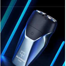 飛科（FLYCO）智能剃須刀電動刮胡刀雙頭全身水洗旋轉式便攜款迷你男士胡須刀生日節(jié)日送男友父親禮物FS889藍色