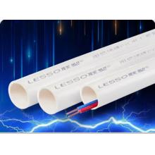 聯(lián)塑（LESSO）PVC電工穿線管dn20 4分管外徑20mm絕緣阻燃網(wǎng)線室外下藏線管 20米16個(gè)接頭加10個(gè)管卡