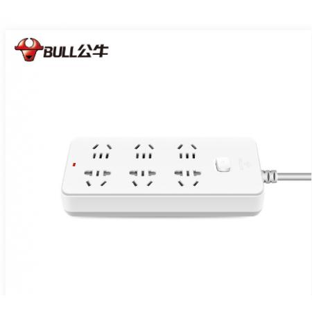 公牛（BULL）插座GN-216  6位總控長3米