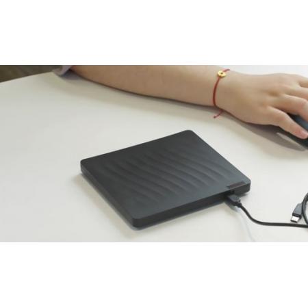 聯(lián)想（Lenovo）8倍速 外置光驅(qū) DVD外置刻錄機(jī) 移動光驅(qū) 外接光驅(qū) 筆記本電腦便攜光驅(qū)外置讀刻一體黑色 DB75-Max